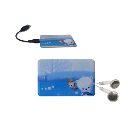 MP3 PLAYER BUSINESS CARD 1GB (6 PIECES)