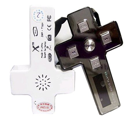MP3 PLAYER CROSS NECKLACE 1GB (6 PIECES)