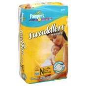 Pampers Swaddlers New Baby Diapers Jumbo, Size N / Up to 10 lbs