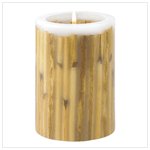 Wood Inlay Candle