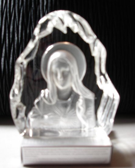 Crystal Madonna Sculpture