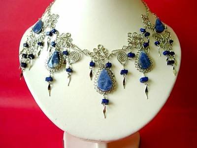 necklace and earring set "soadlita" stones