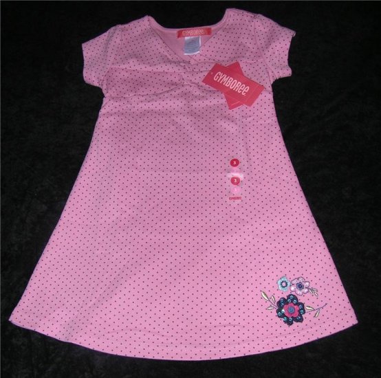 Gymboree Chelsea Girl Pink Polka Dot Dress Sz 3 NWT FREE SHIPPING!!