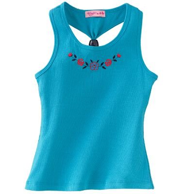 Candie's Racerback Embroidered tank top Sz XL Girls Youth NWT FREE SHIPPING!!