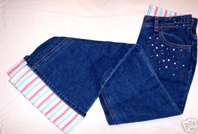 Gymboree Petite Fleur Flared Jeans Sz 10 NWT FREE SHIPPING!!
