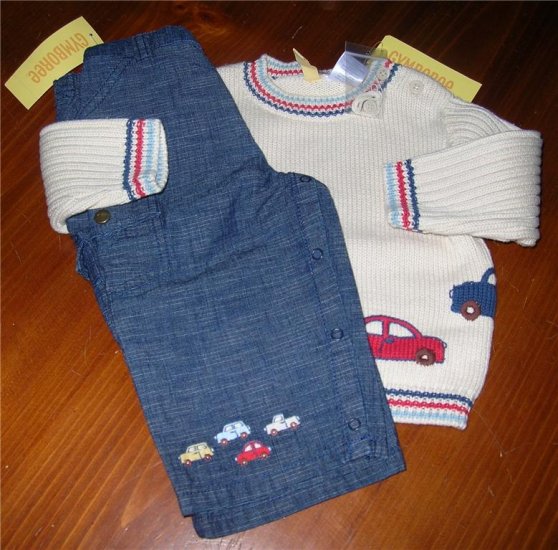 Gymboree Traffic Jam 2pc set Sz 9-12 mo FREE SHIPPING!!