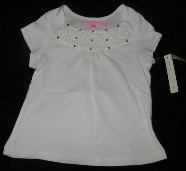Girls White Sequin Top Sz 6X NWT FREE SHIPPING!!