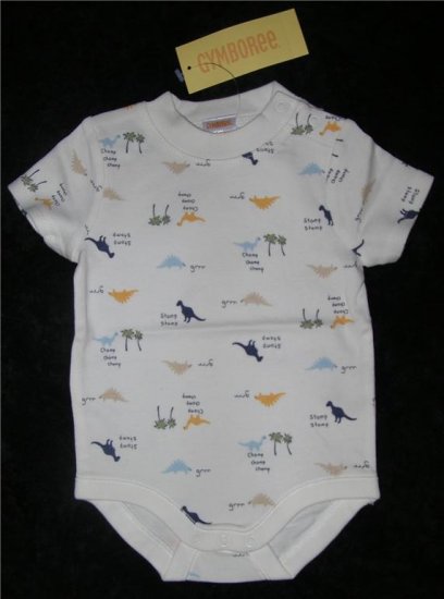 Gymboree My Dinasaur Onesie Sz 3-6 mo New FREE SHIPPING!!!