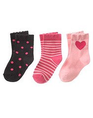 Gymboree Tres Chic 3 pack of socks Sz 0-6 mo NWT So Cute..