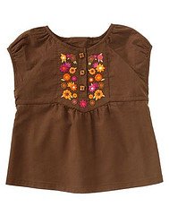 Gymboree Savanna Sunset Brown Floral Top Sz 3-6 mo NWT FREE SHIPPING!!!