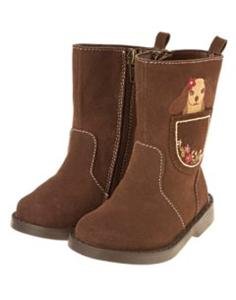 GYMBOREE Primrose Puppy Boots Infant Size 1 NWT FREE SHIPPING!!!