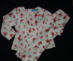 Childrens Place Floral 2 pc outfit top pants 24 2T NWT
