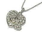 Juicy Couture Crystal JC Double Heart Necklace
