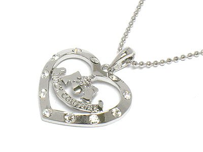 Juicy Couture Heart Logo Necklace