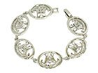 Juicy Couture Crystal Silver Logo Link Bracelet
