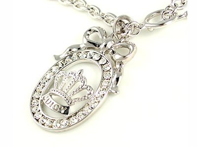 Juicy Couture Bowtie Crown Necklace