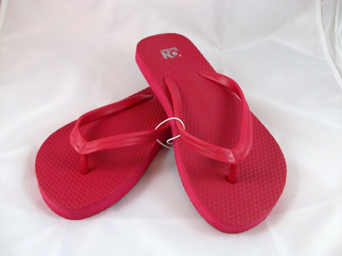 Women's Red Flip Flops - size 6