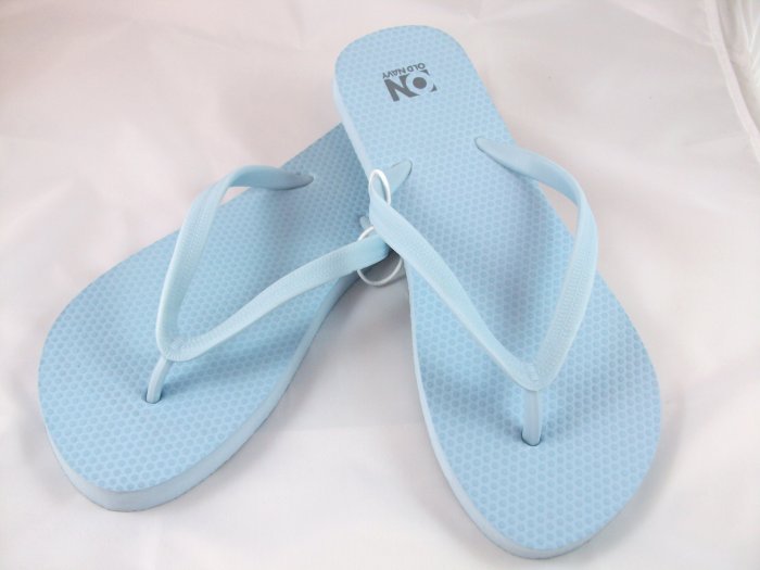 Women's Light Blue Flip Flops - Size 8