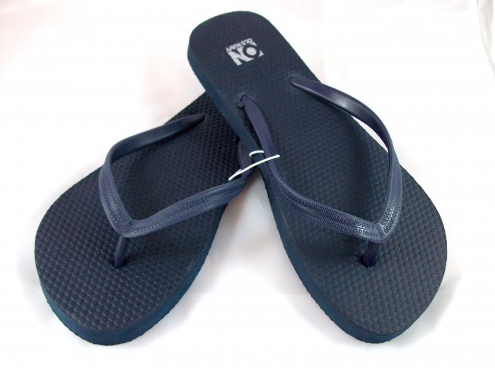 Women's Navy Blue Flip Flops - Size 8