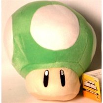 Super Mario Brothers 1-UP Mushroom Green Large Plush