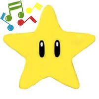 Official Nintendo 8" Mario Brothers Star Sound Plush Stuffed Toy