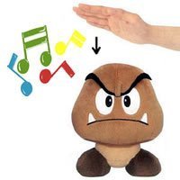 Official Nintendo 8" Mario Brothers Goomba Sound Plush Stuffed Toy