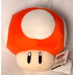 Official Nintendo 6" Mario Brothers Red Mushroom Plush by Banpresto