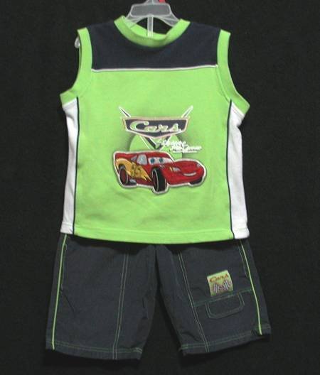 BOYS DISNEY LIGHTENING MC QUEEN BTS SET, Sz. 7, EUC!!
