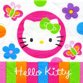HELLO KITTY BEVERAGE NAPKIN