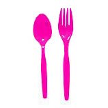 HELLO KITTY HOT PINK FORK & SPOON COMBO