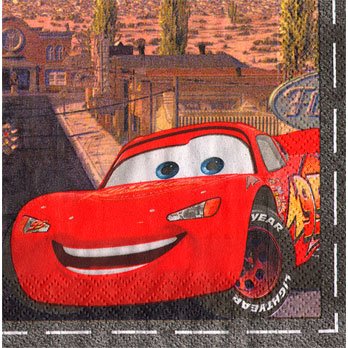 DISNEY CARS BEVERAGE NAPKIN
