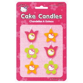 HELLO KITTY MINI MOLDED CANDLES (6CT.)