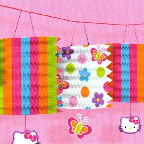 HELLO KITTY PAPER LANTERN GARLAND (12FT)