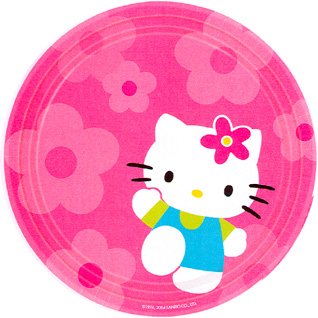 HELLO KITTY FLOWER FUN DINNER PLT (9IN.)