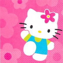 HELLO KITTY FLOWER FUN LUNCHEON NAPKIN