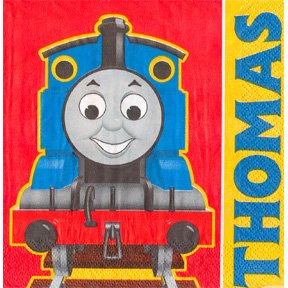 THOMAS CHUGGING LUNCHEON NAPKIN