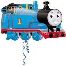 THOMAS THE TANK SHAPED MYLAR BALLOON