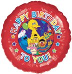 SESAME BIRTHDAY PARTY MYLAR