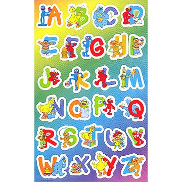 SESAME STREET ALPHABET STICKERS