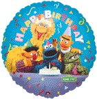 SESAME STREET GROUP MYLAR BALLOON
