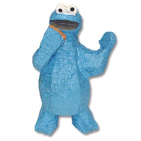 COOKIE MONSTER 3D PULL PINATA