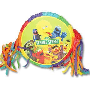 SESAME STREET DRUM PULL PINATA