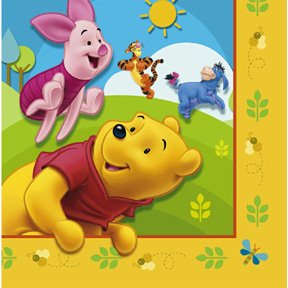 POOH & FRIENDS LUNCHEON NAPKIN