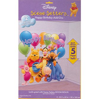 POOH HAPPY BDAY SCENE SETTER ADD ON