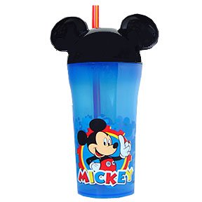 MICKEY MOUSE 10OZ TUMBLER W/STRAW