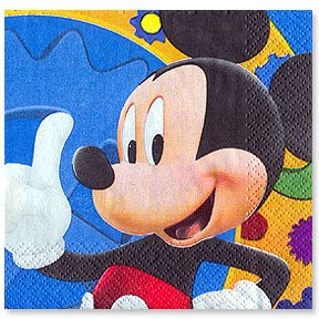 MICKEY'S CLUBHOUSE BEVERAGE NAPKIN
