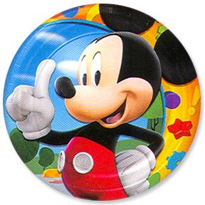 MICKEY'S CLUBHOUSE DESSERT PLATE (7IN.)