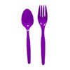BARNEY PARTY PURPLE FORK & SPOON COMBO