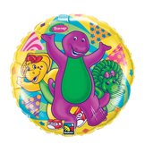BARNEY AND FRIENDS 18" MYLAR