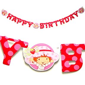 STRAWBERRY SHORTCAKE JOINTED BANNER